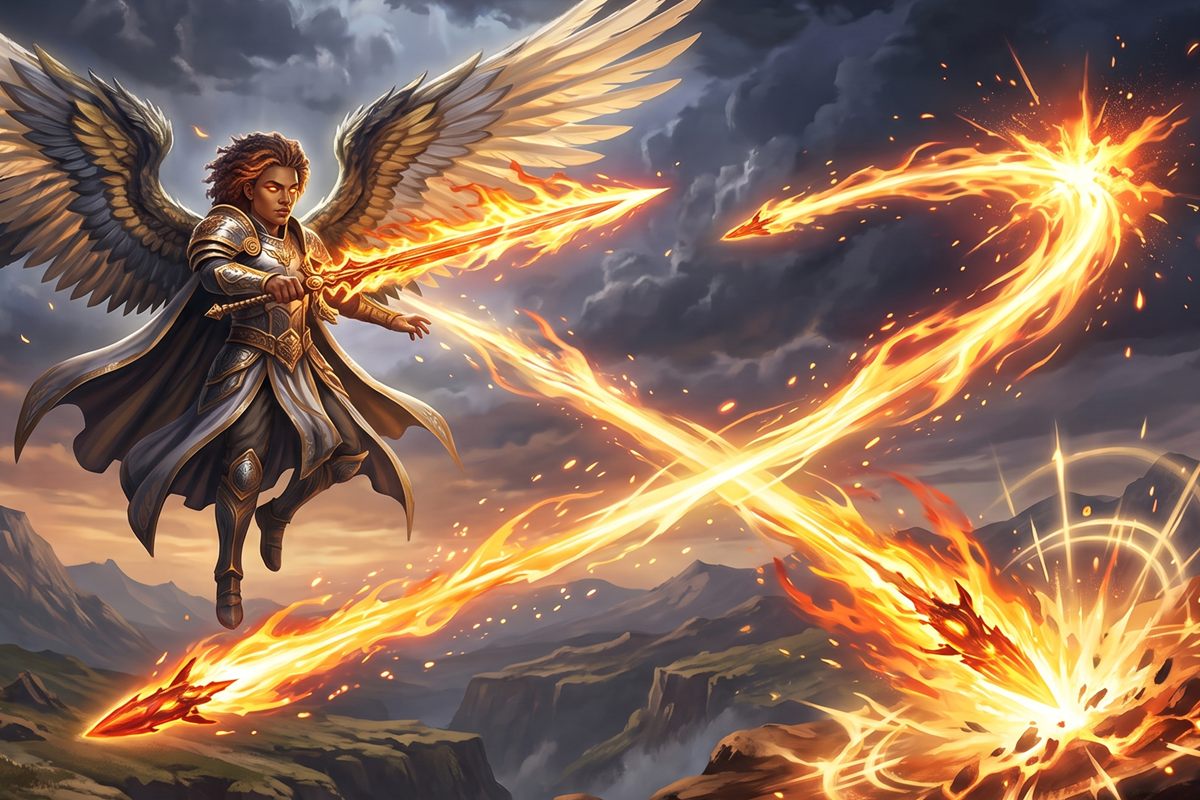 Gabriel or Uriel, artwork from the game Spiritual combat