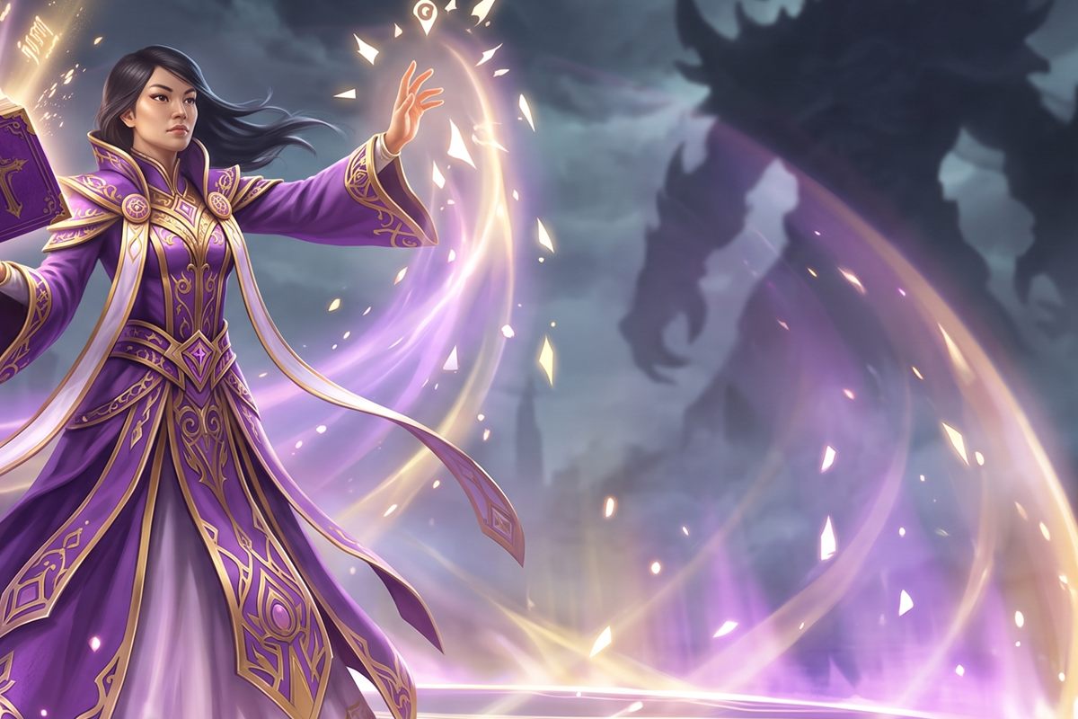Intercession priestess, artwork from the game Spiritual combat